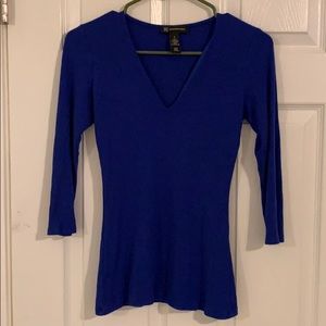 INC v neck 3/4 sleeve sweater